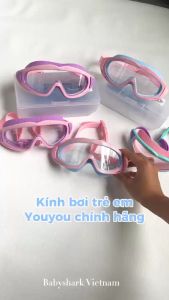 Kính bơi cho bé HD YOUYOU chính hãng kính bơi trẻ em góc rộng chống nước chống sương mù tặng kèm nút bịt tai