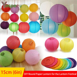12 Color Colorful Paper Lanterns / Multi-Color Chinese or Japanese Hanging Paper Lanterns Decoration / Lampion Ball Festival Chinese Paper Lantern For Wedding Party Decoration DIY