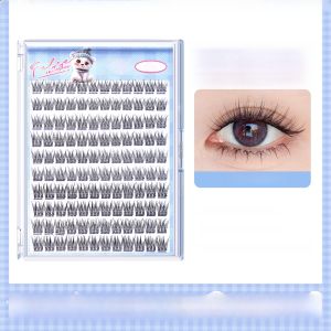 No-glue Fake Eyelashes Large Capacity Natural Simulation Sunflower Segmented Three-step Fish Tail Design Eyelashes for Women