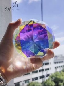 เพชร สําหรับถือถ่ายรูป เพชรคริสตัลใส ขนาดใหญ่ 80 mm. (ถ้าสินค้าแตกทางร้านไม่ได้รับเปลี่ยนคืน)