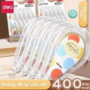 deli | Smooth Silent Large Capacity Eye-protective Invisibl Correction Tape