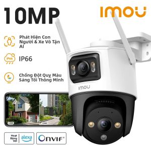Camera IP Ngoài Trời IMOU Hai Ống Kính 10MP Với Tính Năng Phát Hiện Người Và Phương Tiện Bằng AI Camera An Ninh Gia Đình Gắn Tường Chống Nước Giám Sát An Toàn Cho Gia Đình