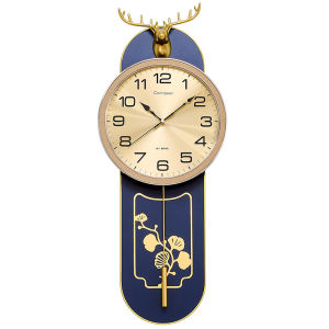 Compas | Modern Minimalist New Chinese Style Wooden Pendulum Wall Clock