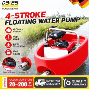 DEKES 2/4-Stroke Agricultural Portable Floating Type Boat Water Pump Set High Lift Gasoline Farm Irrigation