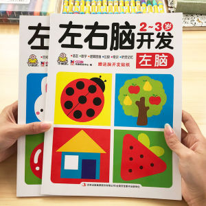 Childrens Brain Development Educational Games Sticker Included for Preschool Learning Mind Training Age 2-6 Years Old Boys Girls