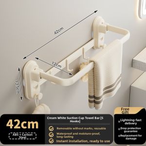 MOSHANG | Suction Cup Foldable Bathroom Towel Rack
