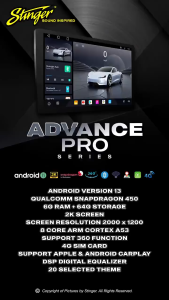 Android Player 6Gb Ram 64Gb Memory Stinger Advance Pro 8 Core Support 4g Sim Card Support 360 Camera Dsp 2K Screen Cooling Fan