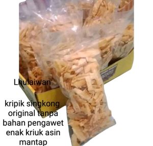 Keripik singkong / manggleng singkong mateng murni asin kriuk enak kemasan 1 kg
