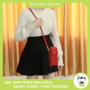 DROPASSIST 1660 Korean Women Sling BagTouch Screen Premium  Large Capacity Sling Wallet Multi-function Mobile Phone Bags