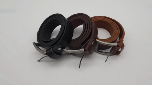 Dây nịt nam da bò nguyên tấm DHM-554 |  Khoá kim chì bảng vuông thời trang | Bảo hành 12 tháng