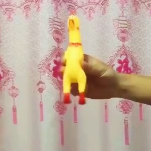 Mainan Ayam Berteriak & Tahan Gigitan: Mainan Hewan Peliharaan Anti-Stres