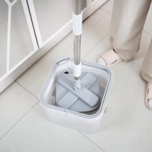 Spin Mop Clean Water and Sewage Separation Mop With Bucket 360 Rotating Mop Floor Cleaning Flat Mop