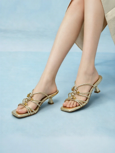 Basto | Summer Fashion Trendy Commute Thin Heel Women Slippers