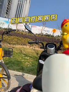 Milk dragon motorcycle decoration decompression rocker decoration Tabletop decoration