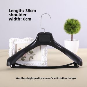 10 Clothes Hanger Wholesale Thickened Wide Shoulder Plastic Cloth Rack Men Suit Special Clothes Hanger Seamless Household Hangers