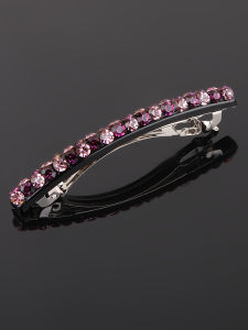 Simple Mid-size Diamond Embedded Hair Clip Spring Half Updo Water Diamond Top Clip Elegant Hair Accessories for Women