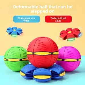 JIFANPAUL | Elastic Ball Jumping Ball Flying Disc Transformable Ball Light-up Educational Toy