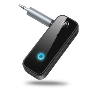 Brifit Wireless Bluetooth AUX Adapter Bluetooth 5.0 Music Receiver for Car/Wired Speaker Bluetooth Receiver for Answer Calls with Dual Device Modes Connection 3.5 Aux Port