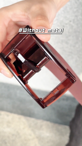 SENSIPIC#Fashion silicone belt for men metal-free safety design Korean fashion belt