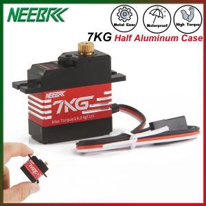 NEEBRC 7KG 17g 21g Waterproof Aluminum Case Metal Gear Micro Digital Servo for 1/12 1/14 1/16 RC Car 144010 Hyper Go 14209 14210