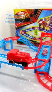 Gift Present Train Hadiah Kids Toy Cartoon Train Track Toys Set For Kids Keretapi kereta api besar Big Hadiah best gift budak kanak girl boy lelaki perempuan Hari jadi good cheap rollercoaster kereta pusing battery