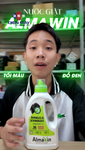 Almawin HMH.8000750 Nước Giặt Vải Đen Hữu Cơ 750ml – Hương Cỏ Roi Ngựa – Giặt Sạch Nhẹ Nhàng Giữ Màu Bền Đẹp - Dành Cho Da Nhạy Cảm - STM
