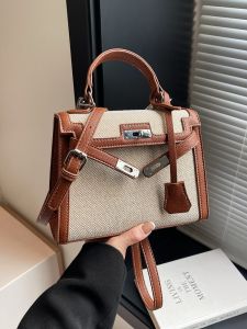 กระเป๋าสะพายข้างผ้าแคนวาสระดับไฮเอนด์สำหรับผู้หญิง กระเป๋าถือแบบสะพายข้างแบบลำลอง กระเป๋าสะพายไหล่เดี่ยว กระเป๋าถือแบบมีซิป กระเป๋าสะพายข้างแบบมีซิป