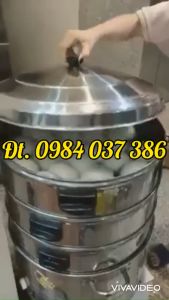 Nồi hấp bánh bao công nghiệp bằng điện gia đình 52cm 3 tầng - sẵn hàng