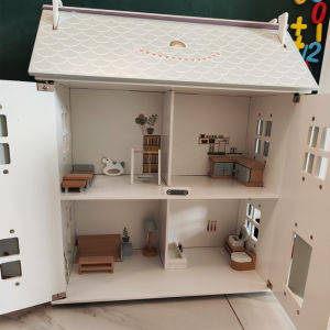 nunukids | Simulated Princess Dollhouse Wooden Block Building House