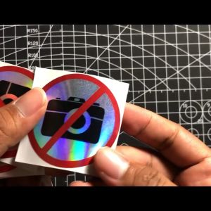 Stiker Dilarang Memotret Thailook Sticker Motor Hologram Setiker Dilarang Memoto Print Cutting
