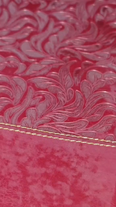 PCBS NKJV Study Bible (Full-Color Edition) Cranberry Leathersoft