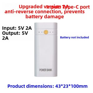 Solderless 8x 18650 Battery Case DIY Power Bank Enclosure Kit