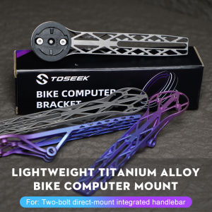 TOSEEK 3D Printed Titanium Alloy Bicycle Computer Extended Bracket Bicycle cell phone holder Bicycle stand Wahoo Garmin mount