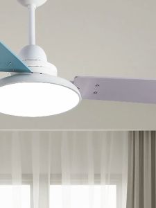 Nordic 3 color ceiling fan lights Childrens silent chandelier dining room fan lamp modern minimalist bedroom home silent wind big belt electric fan chandelier SINRIT