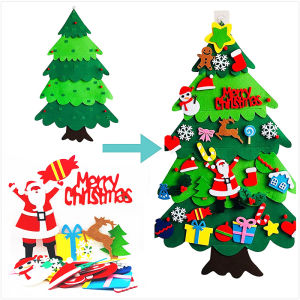 Specool® DIY Felt Christmas Tree Environment-friendly Safe Felt Christmas Tree for Kids Children DIY Christmas Decor