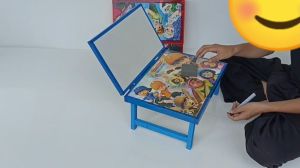 terbaru meja belajar lipat anak karakter