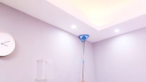 Segi Tiga Mop Lantai 180 Degree Rotatable Adjustable Triangle Cleaning Mop Mop Dinding Lazy Cleaning Mop