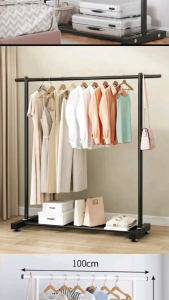 ราวตากเสื้อผ้า แขวนเสื้อผ้า อเนกประสงค์ ดีไซน์สวยงาม ไม่เป็นสนิม เหมาะกับการใช้งาน