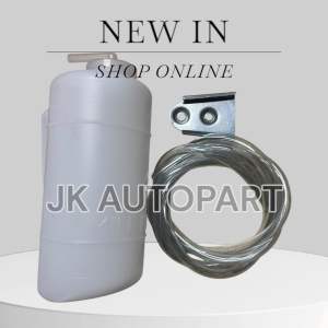 กระป๋องพักน้ำ ทรงกระบอก กลม สำหรับ Isuzu KBZ และรถยนต์ทั่วไป พลาสติกหนาอย่างดี NEW CENTURY แท้ๆ/BNRKP  #กระป๋องพักน้ำกระปุกพักน้ำ#หม้อพักน้ำทั่วไป#ใช้งานดัดแปลง