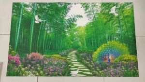 Tranh dán tường VTC Cảnh đẹp rừng trúc 3178TTN kim sa