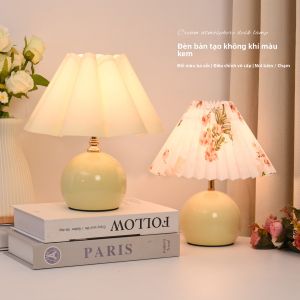 YOULIMEIJIA | Floral Pleated Warm Creamy Style Night Light
