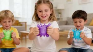 Needoh Maltose Decompression Toy Virus Water Drop Round Slow Rebound Stretching Sensory Toy Stress Relief Toys Friendly Durable