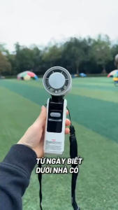 Quạt Tích Điện Cầm Tay K801 - Tích Hợp Sò Lạnh Cực Mát 199 Cấp Độ Gió Pin 4000mAh Màn Hình LCD