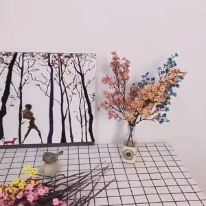 Gypsophila Artificial Flowers Branch High Quality Cherry Fake Plants Bouquet Living Room Vase for Home Wedding Autumn