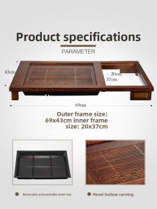 Kamjove | Automatically Integrated Tea Set with Walnut Wood Tea Tray