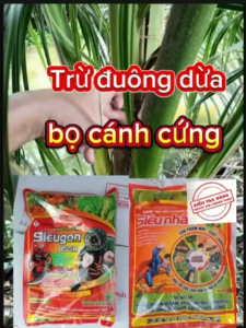 (Đuông dừa - Bọ cánh cứng) Thuốc trừ đuông dừa - bọ cánh cứng hại dừa sieugon 85gr rải siêu nhân 1kg