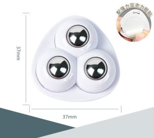 4Pcs/set Self Adhesive Mute Ball Pulley Universal Wheel Load 300Kg 360° Rotation Furniture Casters Wheels Stainless Steel Wheel