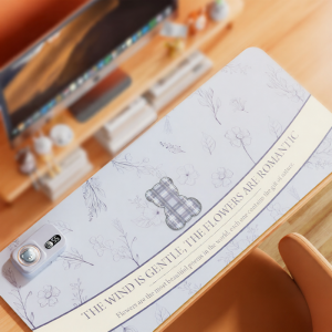 Heated Mouse Pad Office Desktop Warmer Winter Study Desk Student Homework Hand Heating Desk Mat 1851 Faux Leather Material