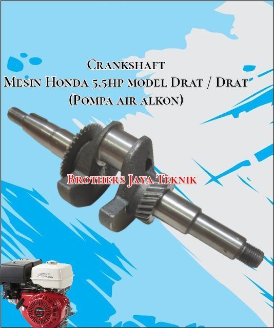 GX160 Crankshaft kruk as drat drat mesin penggerak honda 5,5hp pompa