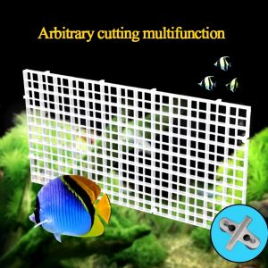 Black isolation plate mesh fish tank bottom filter grid Aquarium Aquascaping tool